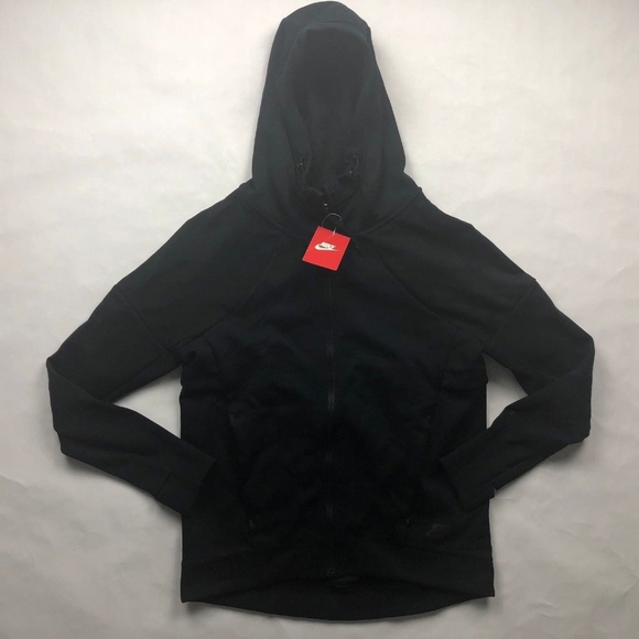 Nike Tops - Nike Tech Fleece Full Zip Hoodie Triple Black